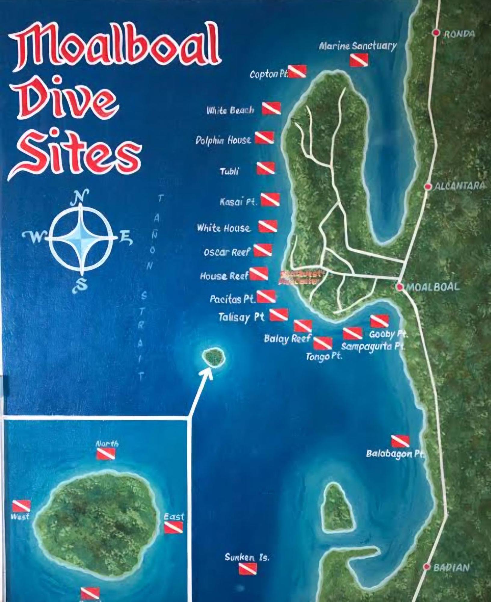 מואלבואל Nirvana Bamboo Houses & Dive Resort מראה חיצוני תמונה